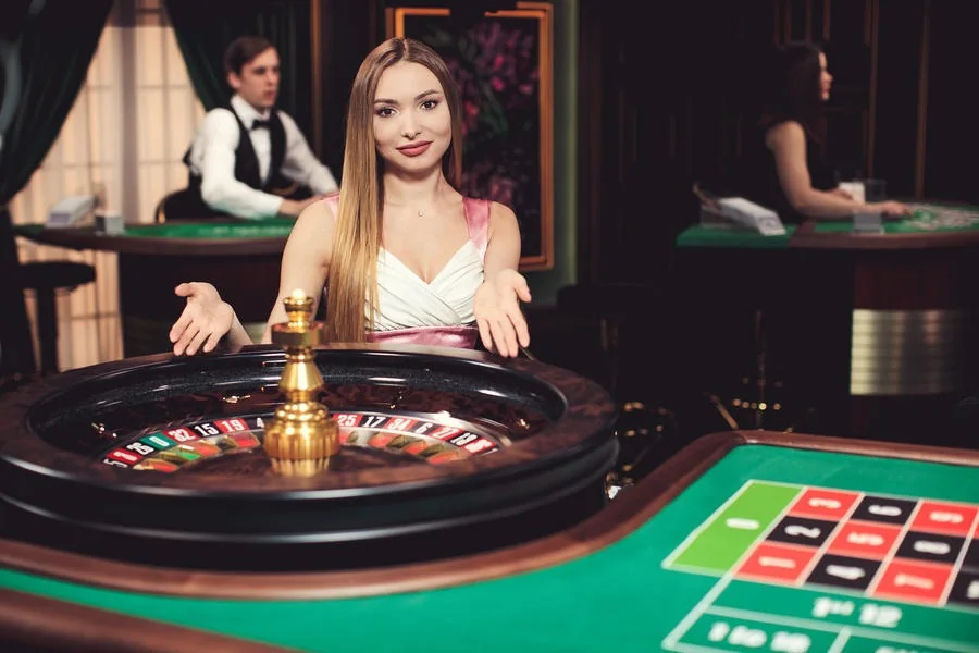 Tampilan ruang permainan kasino live BOLA07
